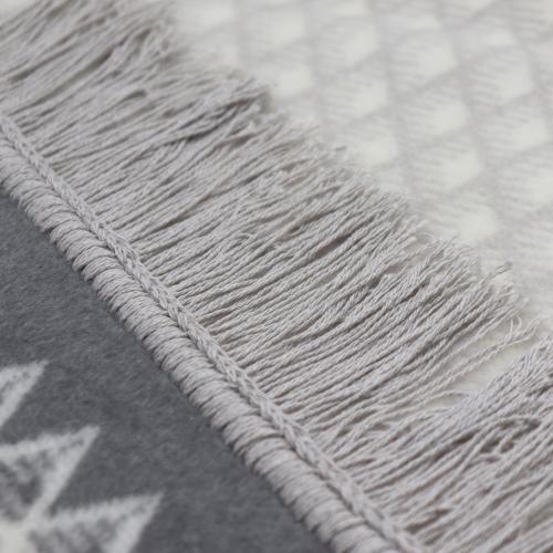 Biederlack blanket - Bright Day Silver