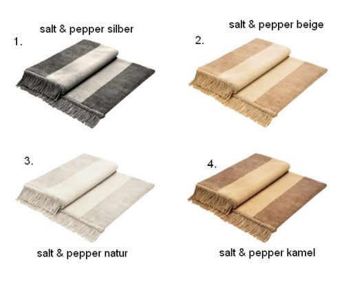 Sesselschoner 2er Set 100x200cm Salt - 4 - & Pepper Farben vers