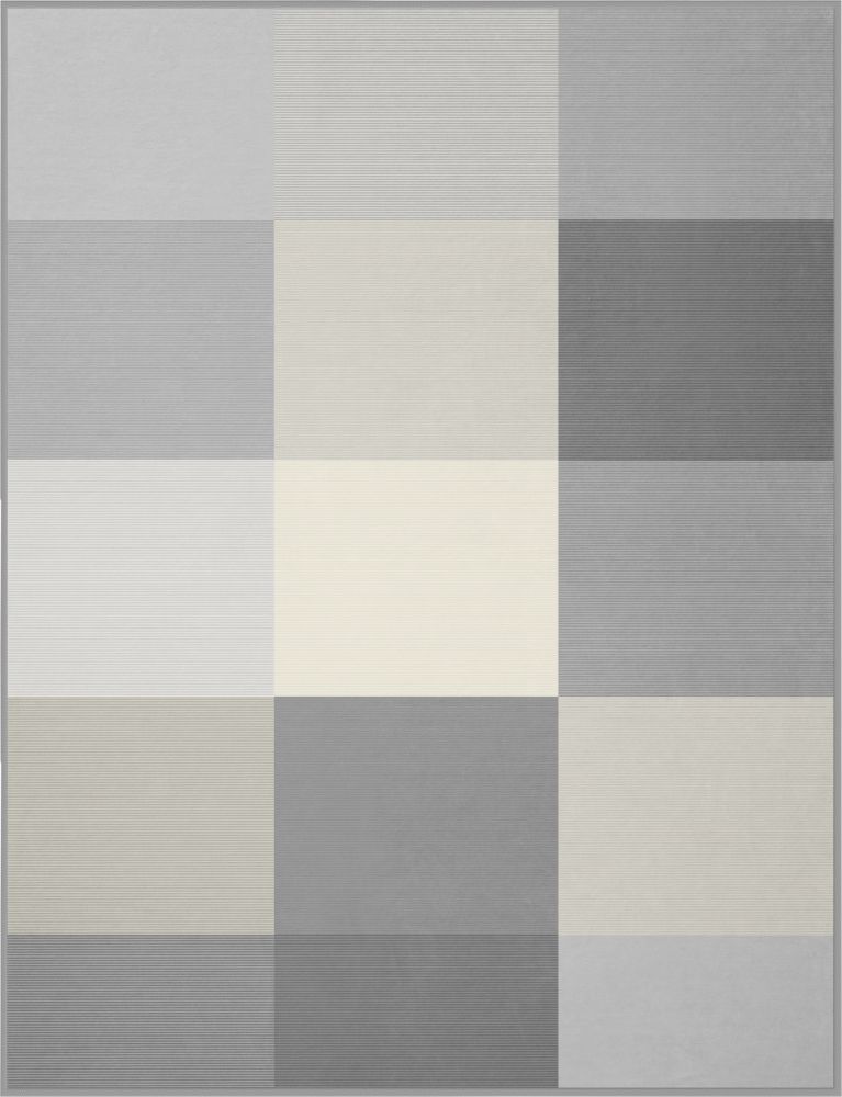 Biederlack XXL Tagesdecke - Colourfields grey 220x240cm