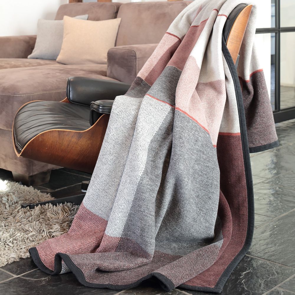 Biederlack XXL blanket - Grid 180x220cm